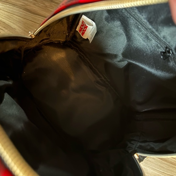 Disney Red and Black Checkered Backpack with Floral Wallet - Picture 5 of 5